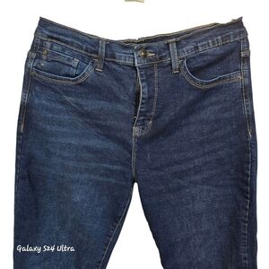 Stylish Dark Blue High Rise Jeans